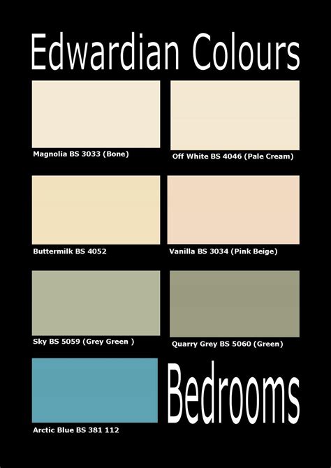 edwardian house color chart.